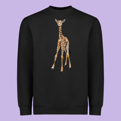 Baby Giraffe Heavyweight Sweatshirt Designed By Lillyallendesigns