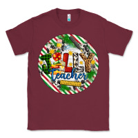 Burgundy Christmas Jolly Teacher Classic Tee - Artiststas