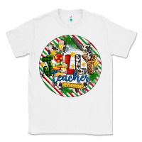 White Christmas Jolly Teacher Classic Tee - Artiststas