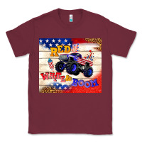 Burgundy red white & boom Classic Tee - TumblerDesignByShophia