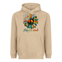 Mushroom daisy peace sign hippie soul tshirt flower lovers gifts Heavyweight Hoodie - longCreatives