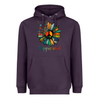 Plum daisy peace sign hippie soul tshirt flower lovers gifts Heavyweight Hoodie - longCreatives