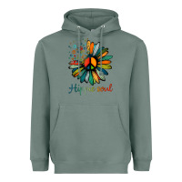 Sage daisy peace sign hippie soul tshirt flower lovers gifts Heavyweight Hoodie - longCreatives