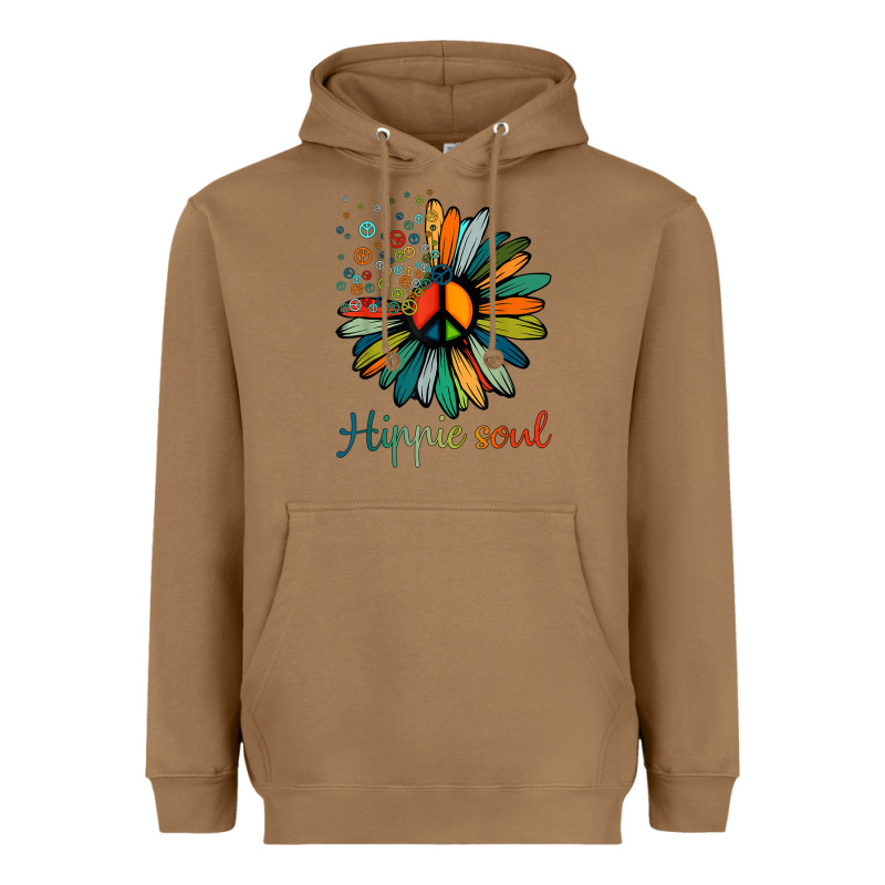 Daisy Peace Sign Hippie Soul Tshirt Flower Lovers Gifts Heavyweight Hoodie by longCreatives | Teevron