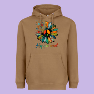 Daisy Peace Sign Hippie Soul Tshirt Flower Lovers Gifts Heavyweight Hoodie Designed By Longcreatives