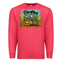 Cardinal camping is my happy place Premium Sweatshirt - BarkalooDesign