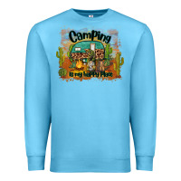 Ocean Blue camping is my happy place Premium Sweatshirt - BarkalooDesign
