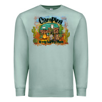 Seafoam camping is my happy place Premium Sweatshirt - BarkalooDesign