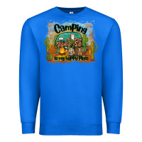 True Royal camping is my happy place Premium Sweatshirt - BarkalooDesign
