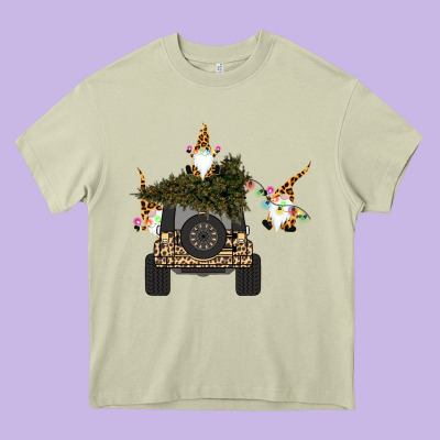Gnomes Truck Car  Christmas Heavy Core Tee Designed By Bettercallsaul