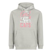 Moon Dust just a girl who loves cats cute cat lover gifts Heavyweight Hoodie - longCreatives