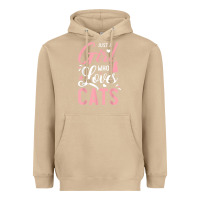 Mushroom just a girl who loves cats cute cat lover gifts Heavyweight Hoodie - longCreatives