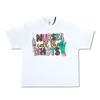 White nurses call the shots Urban Heavy Tee - CowGirlArtShop