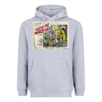 Heather Grey The Time Machine, Time Travel, Retro Movie Poster, Cult Classic, Futur Heavyweight Hoodie - longCreatives