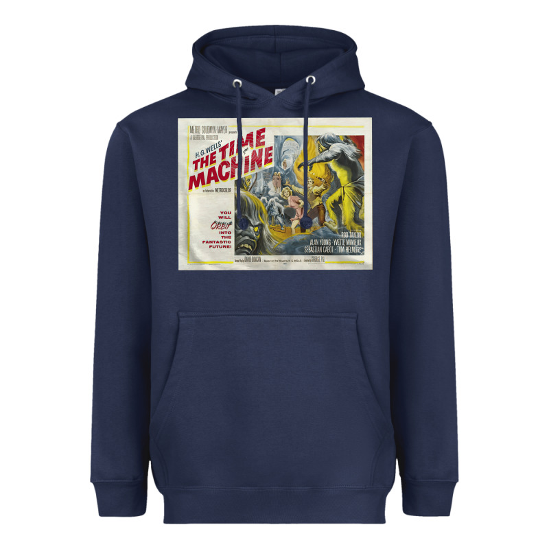 The Time Machine, Time Travel, Retro Movie Poster, Cult Classic, Futur Heavyweight Hoodie by longCreatives | Teevron