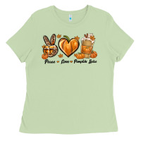 Matcha Peace Love Pumpkin Spice Ladies Tee - texasbilliewilder