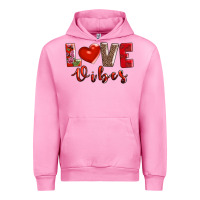 Fuchsia Pink love vibes Urban Hoodie - AdoDesignShop