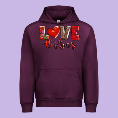 Love Vibes Urban Hoodie Designed By Adodesignshop