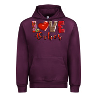 Mauve Wine love vibes Urban Hoodie - AdoDesignShop