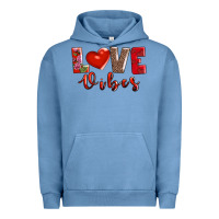 Pigment Pebble Blue love vibes Urban Hoodie - AdoDesignShop