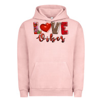 Pigment Salmon love vibes Urban Hoodie - AdoDesignShop