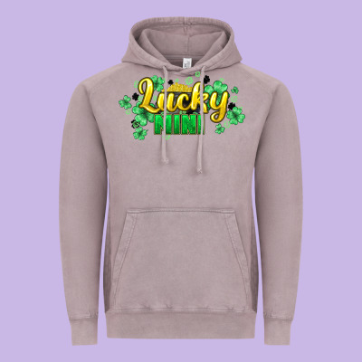 Lucky Mini St Patricks Vintage Hoodie Designed By Howdyjamesfarm