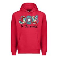 Cardinal Joy to the World Premium Hoodie - CowhideDigitalArt