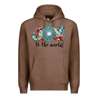 Chestnut Joy to the World Premium Hoodie - CowhideDigitalArt