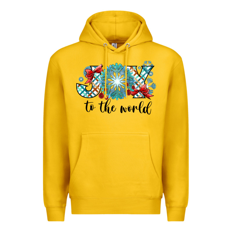 Joy To The World Premium Hoodie by CowhideDigitalArt | Teevron