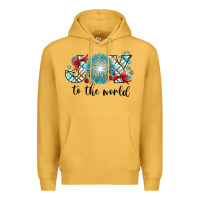 Mustard Joy to the World Premium Hoodie - CowhideDigitalArt