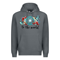 Rock Joy to the World Premium Hoodie - CowhideDigitalArt