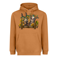 Meerkat 2 donkeys with sunflowers Heavyweight Hoodie - BarkalooDesign