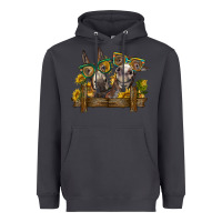 Smoke 2 donkeys with sunflowers Heavyweight Hoodie - BarkalooDesign