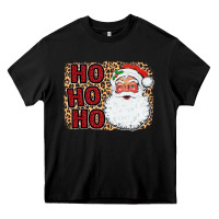 Black Ho Ho Ho Santa Heavy Core Tee - Bettercallsaul