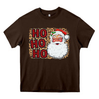 Chocolate Brown Ho Ho Ho Santa Heavy Core Tee - Bettercallsaul