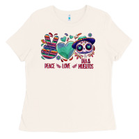 Bone Peace love dia de los muertos Ladies Tee - NancyCooperArtShop