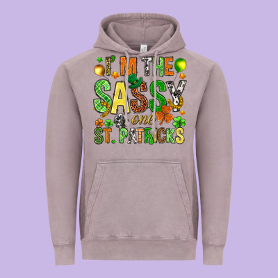 I'm The Sassy One St. Patrick's Vintage Hoodie Designed By Howdyjamesfarm