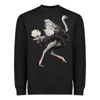 Black Ostrich Heavyweight Sweatshirt - LillyAllenDesigns