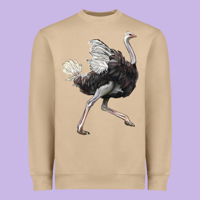 Ostrich Heavyweight Sweatshirt Designed By Lillyallendesigns