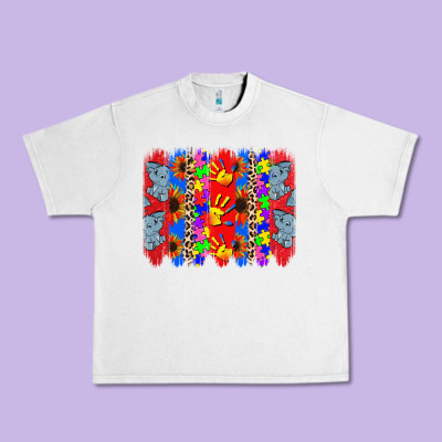 Autism Brushstrokes Urban Heavy Tee Designed By Cowgirlartshop
