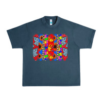 Midnight Navy Autism brushstrokes Urban Heavy Tee - CowGirlArtShop