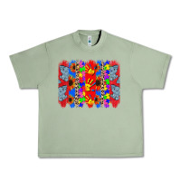 Oil Green Autism brushstrokes Urban Heavy Tee - CowGirlArtShop