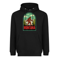 Black montana vintage bigfoot travel Heavyweight Hoodie - longCreatives