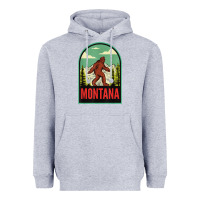 Heather Grey montana vintage bigfoot travel Heavyweight Hoodie - longCreatives