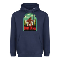 Navy montana vintage bigfoot travel Heavyweight Hoodie - longCreatives