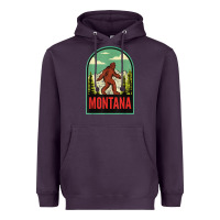 Plum montana vintage bigfoot travel Heavyweight Hoodie - longCreatives