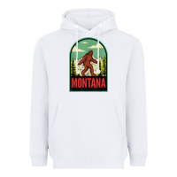 White montana vintage bigfoot travel Heavyweight Hoodie - longCreatives
