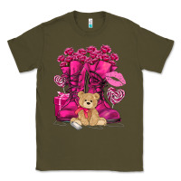 Army Green Army boots Valentine's Day Classic Tee - HowdyJamesFarm