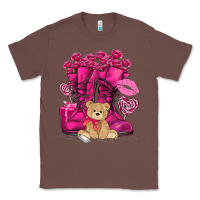 Chestnut Army boots Valentine's Day Classic Tee - HowdyJamesFarm