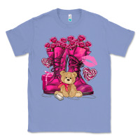 Colony Blue Army boots Valentine's Day Classic Tee - HowdyJamesFarm